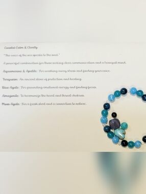 Gemstone Beaded Bracelet Intent Bundle With Tumbled Gemstones & Intent Card